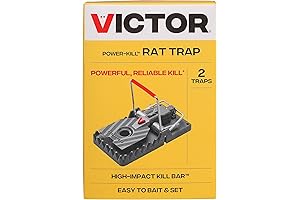 Victor M144-2B: Instant Power-Kill Easy Set Reusable Rat Traps
