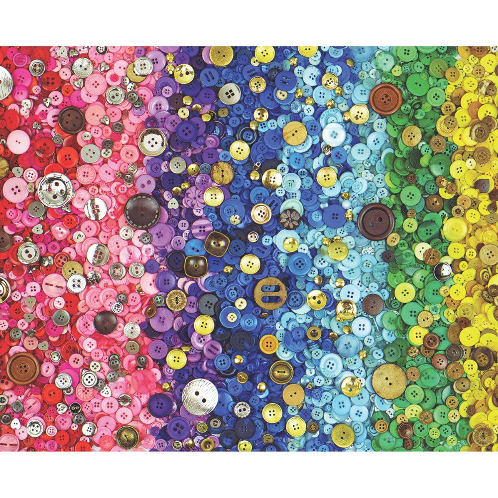 SpringbokPuzzles - Bunches of Buttons - 1000 Piece Jigsaw Puzzle - Large 30 by 24 inch Puzzle - Made in USA - Unique Cut Interlocking Pieces