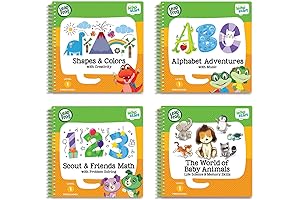 LeapStart Preschool 4-in-1 Learning Learning Activity Book Bundle