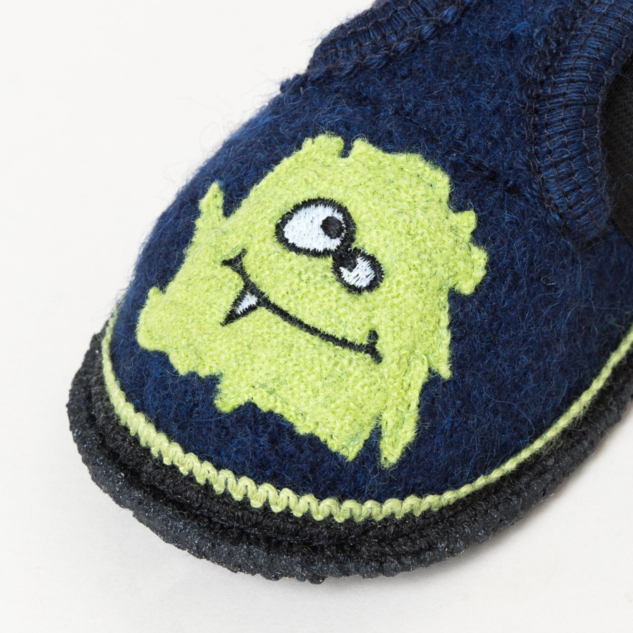 Bobby Monster - Pantuflas infantiles para niños y niñas, cómodas zapatillas de fieltro con goma elástica y suela impermeable