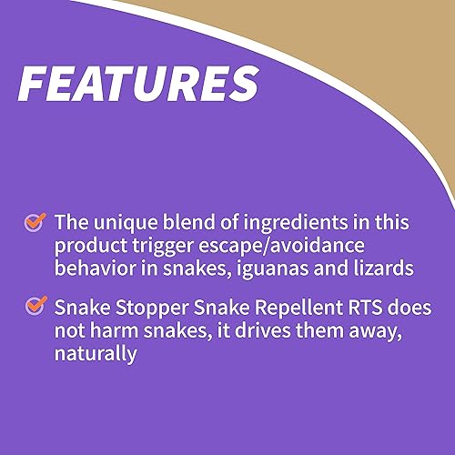 Miniatura 5 de Bonide Snake Stopper - Repelente de serpiente, 32 onzas listo para rociar, disuade a las serpientes del patio y el jardín, seguro para personas y