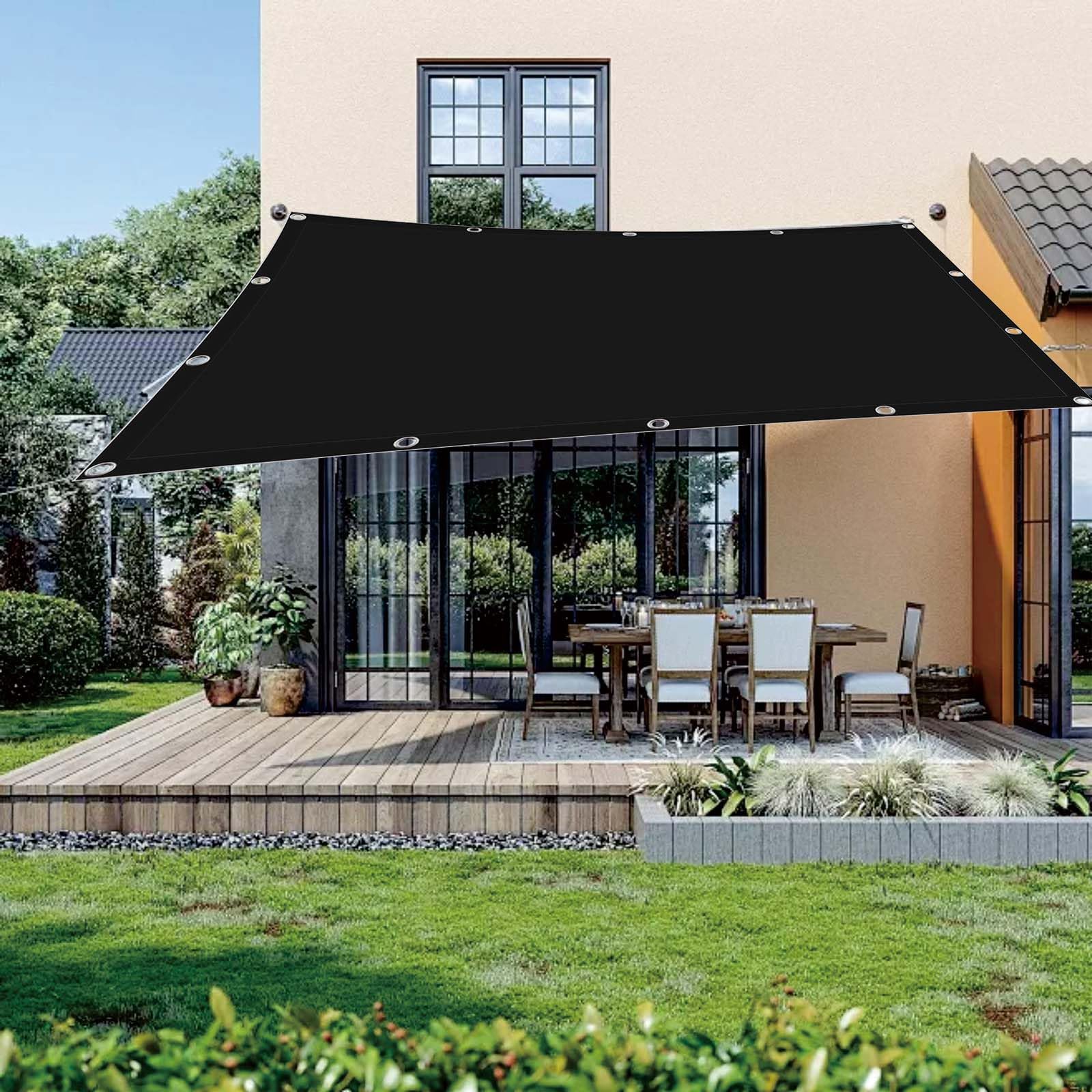Voile d'ombrage 120x800 protection solaire extérieure avec œillets