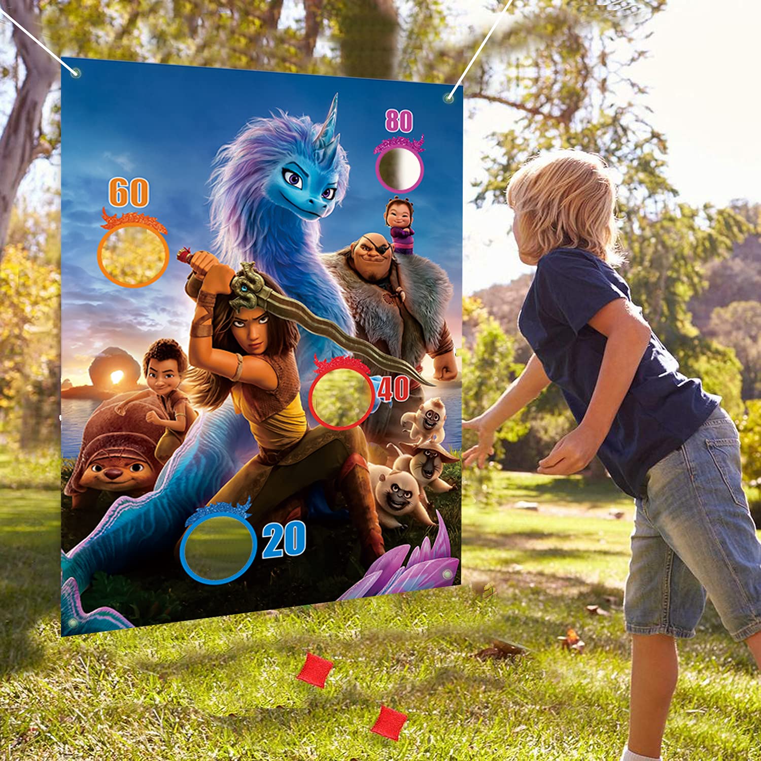 Buy Yanxi Raya and The Last Dragon Bean Bag Toss Game Set with 4 Bean