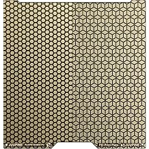 H2D Build Plate 355x346mm for Bambu Lab H2D/H2S 3D Printer,Upgraded 0.5mm Thickened Etching Technology,Double Sided Honeycomb+Square Pattern Flexible Spring Steel Plate 3D Printer Platform