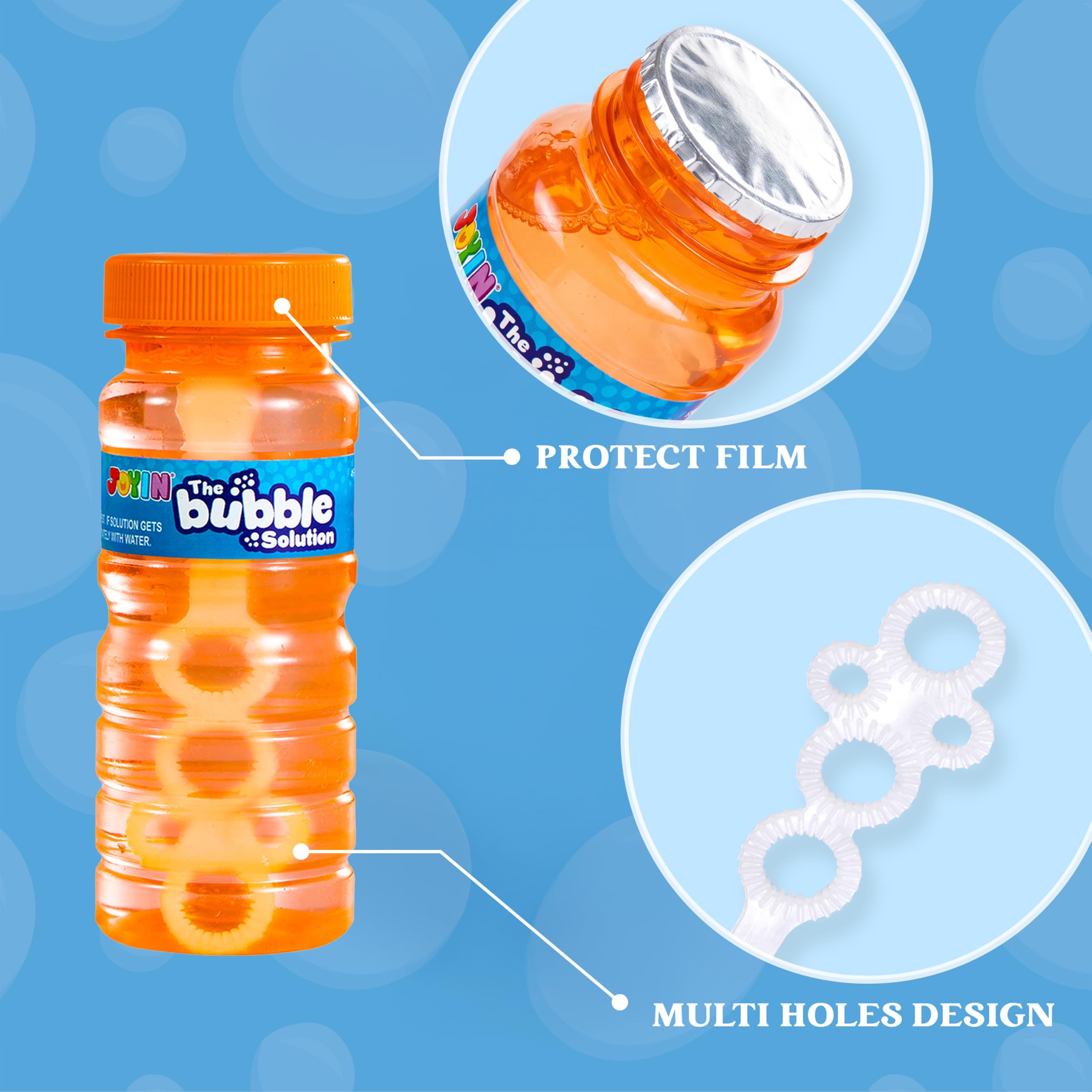 Kit 12 Bouteilles à Bulles 118 Ml – 6 Couleurs – Baguettes Incluses – Non Toxique – Cadeau D’été Pour Enfants