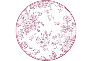 50Pcs Pink Floral Paper Placemats: Chinoiserie Style for Enchanting Table Settings