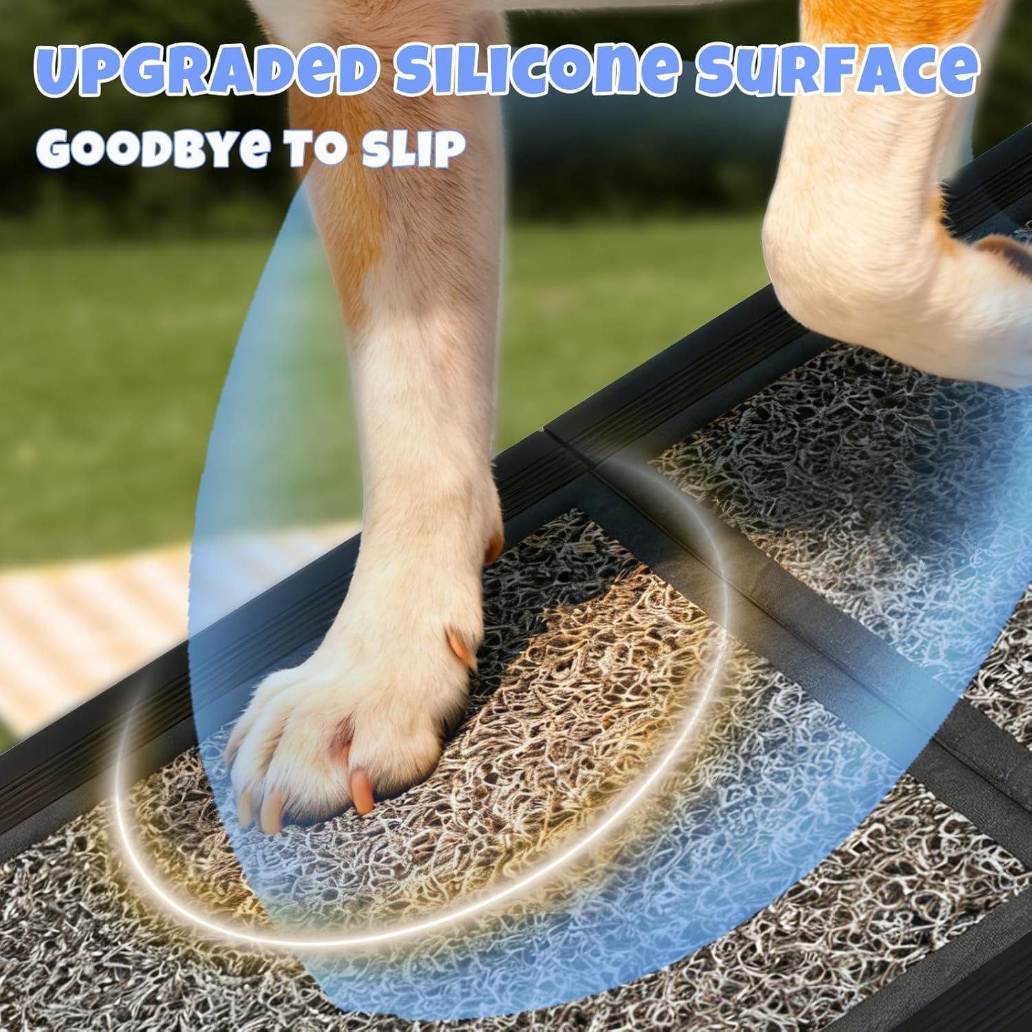 Hunderampe Klappbare Auto 63" × 17", 160cm, Faltbare Haustierrampe für Große Hunde mit Rutschfestem Teppichbelag, Tragbare Hunderampe für SUV, PKW & LKW