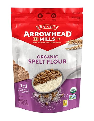 ARROWHEAD Mills Orgánica espelta Harina 22oz 623gramos Pkg