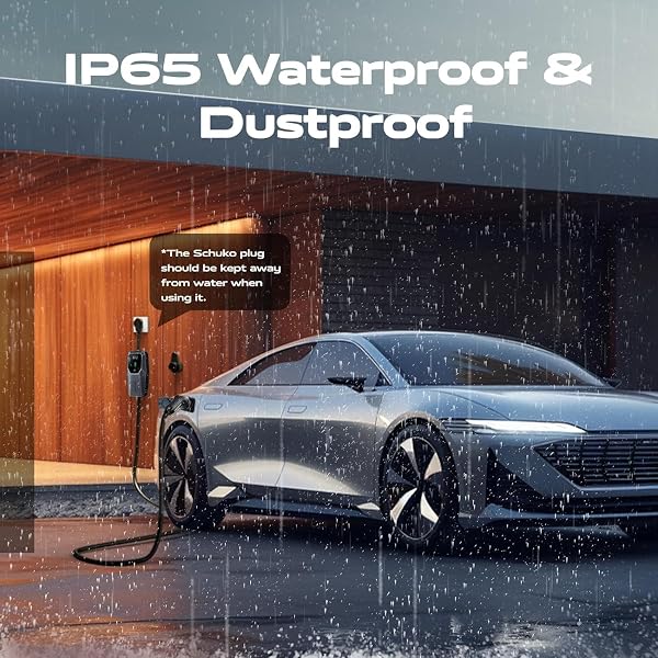 VDLPOWEREU Typ 2 Ladekabel, 3.6KW Ladekabel Elektroauto Typ 2 mit Schuko, 5M 16A Tragbare EV Ladegerät, LadekabelEV Auto, IP65 (IEC 62196-2)，Kompatibel mit MG4, Peugeot, Tesla, e-208 - 4