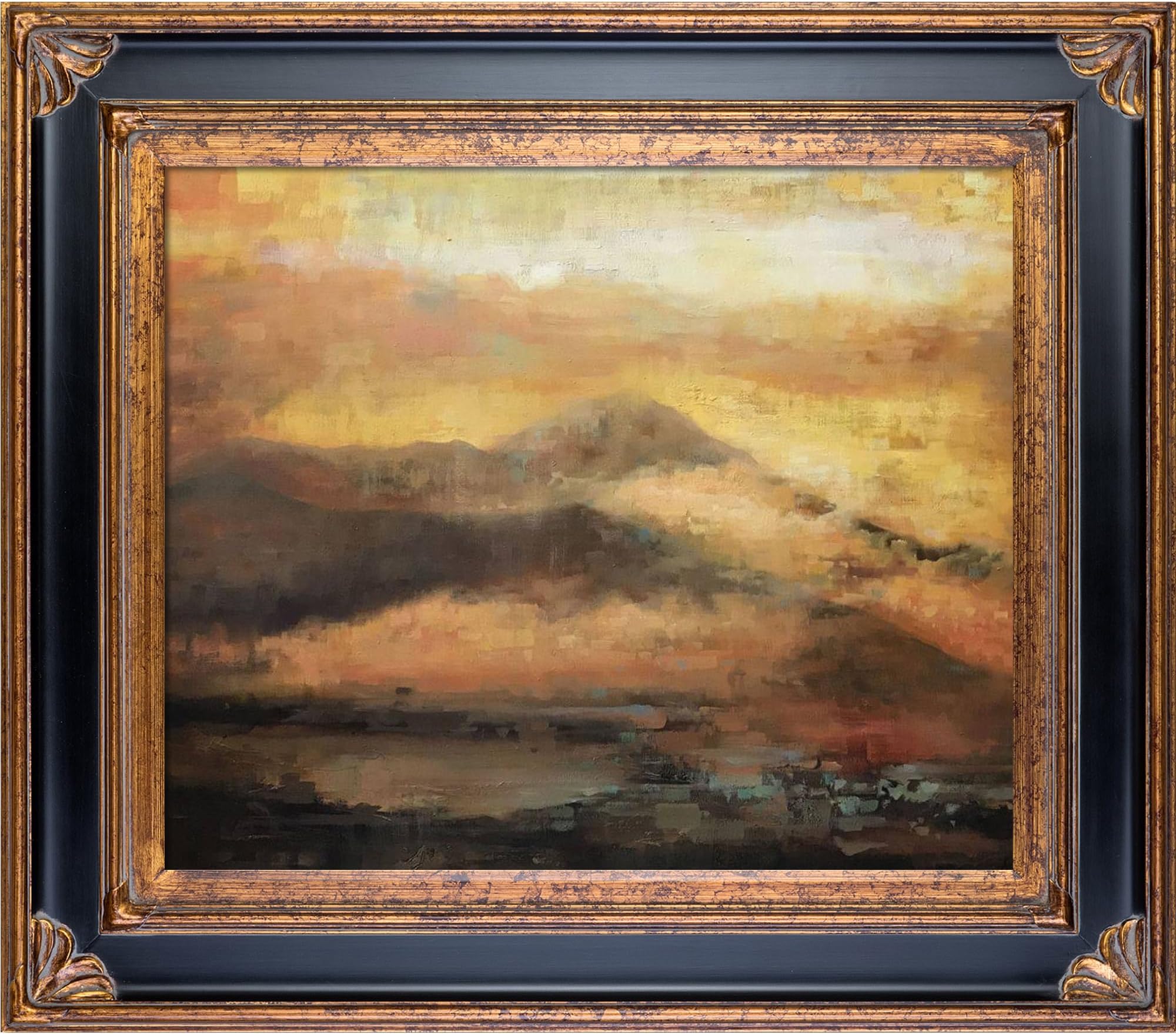 Sunrise with Corinthian Gold Frame, 30" x 34"