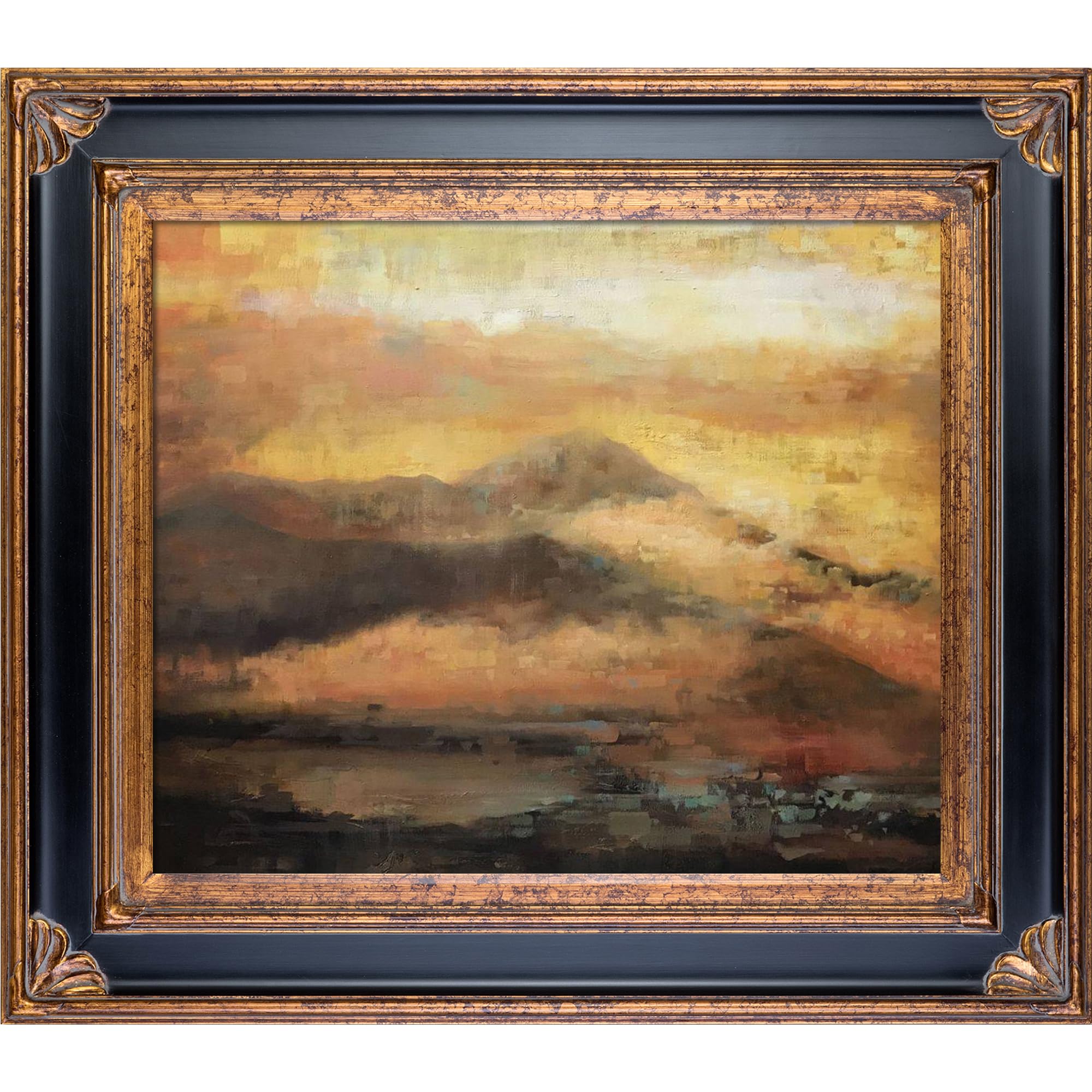 Sunrise with Corinthian Gold Frame, 30" x 34"