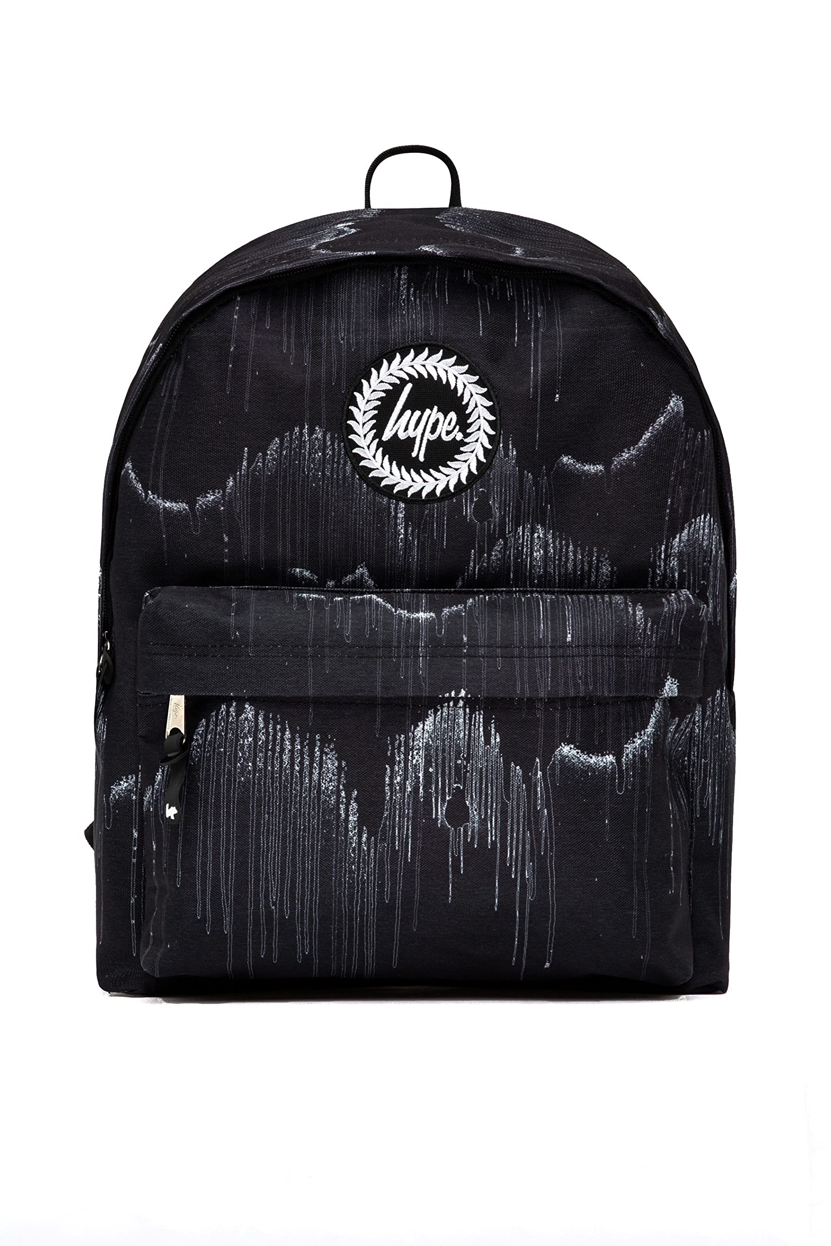 Hype Unisex Kids Mono Wave Drip Backpack Black Mono Wave
