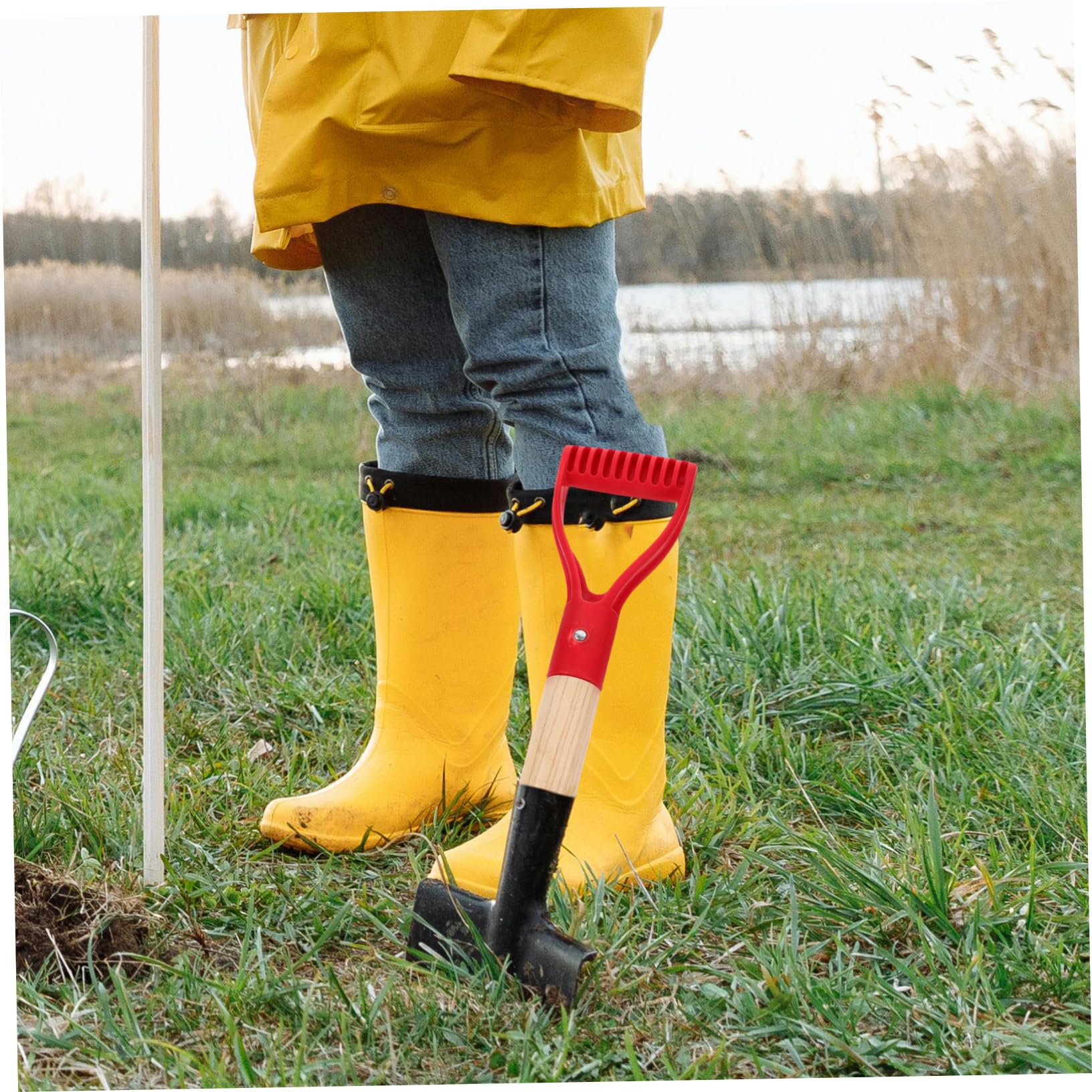 POPETPOP 5 Pz Manico Per Pala Da Giardino Sostituzione Per Scavare Manico Per Attrezzi Da Giardino Lungo Della Forchetta Da Giardino Articoli Per Il Giardinaggio Di Legno