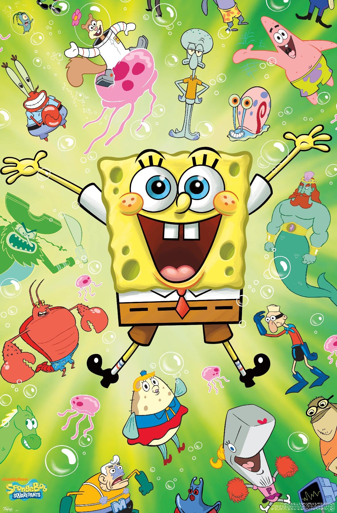 Trends International Nickelodeon Spongebob - Burst Wall Poster, 22.375" x 34", Premium Unframed Version