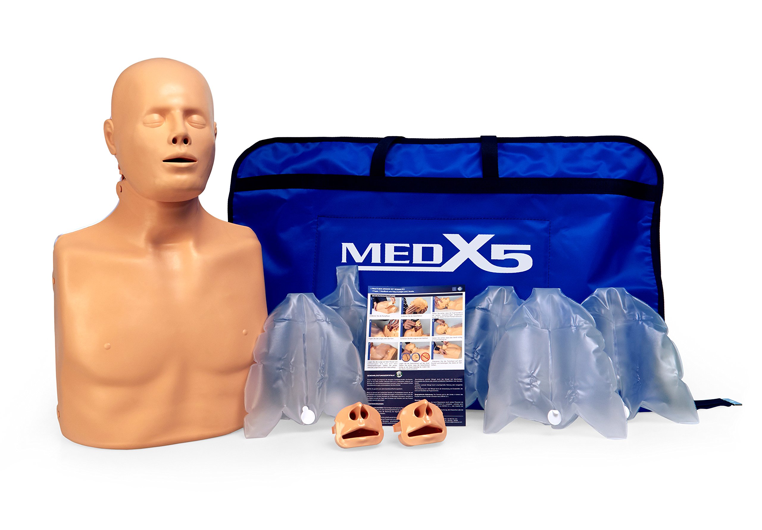 Medx5 Übungspuppe für Wiederbelebung, Trainingspuppe für Erste Hilfe Training, Wiederbelebungspuppe