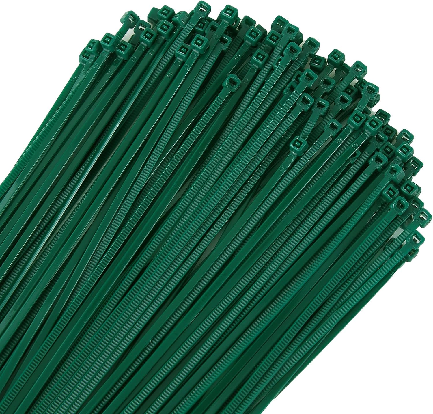 ZZRANYE 6 inch 3mm Dark Green Nylon Garden Cable Zip Ties Self Locking Cable Ties Twist Ties, Multi-Purpose Cable Tie (200 Pcs) Decoration Tie Wraps for Christmas Tree