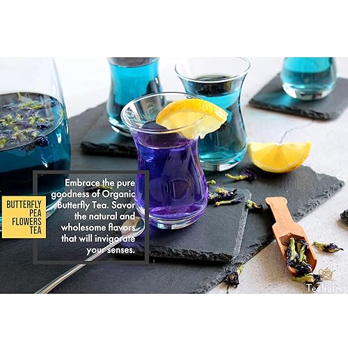 Miniatura 7 de Teabalmy Té de flores secas  Té de hojas sueltas  Pétalos  Hierbas naturales fragantes  Flores secas (guisante mariposa, 1 onza (paquete de 1))