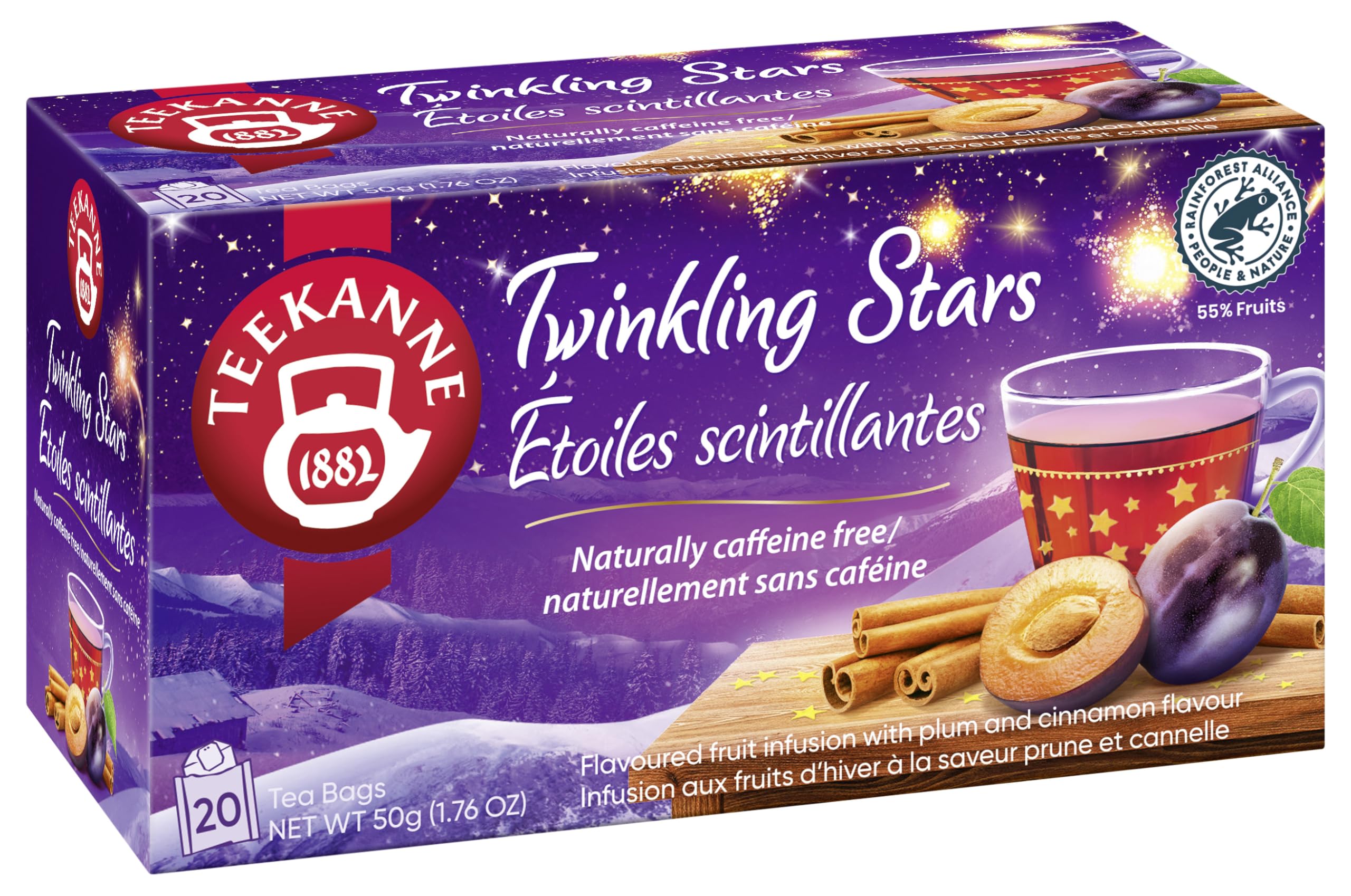 Sternen Leuchten Winter Star Shine PLUM CINNAMON tea 20 tea bags