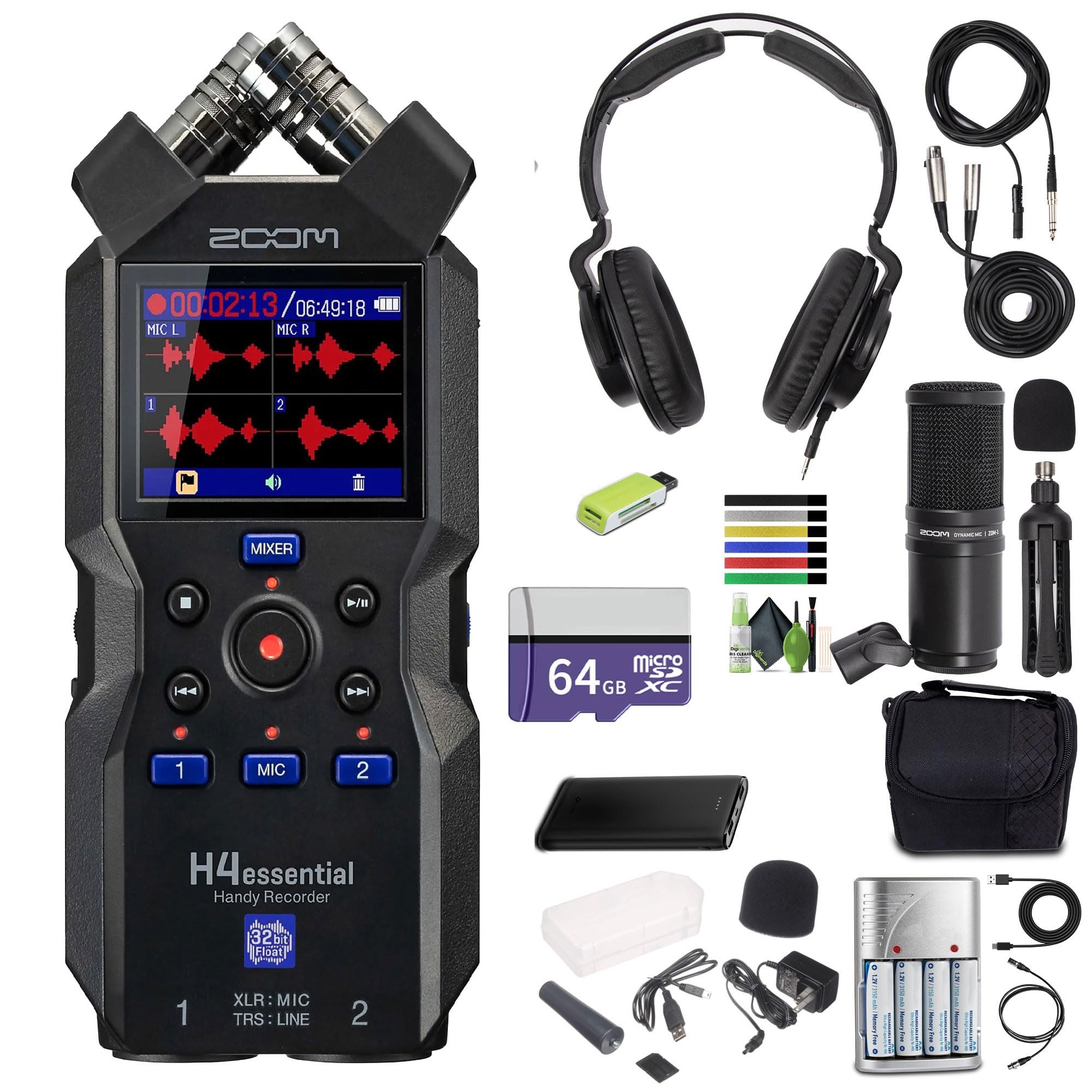 Amazon.com: Zoom H4essential 4-Track 32-Bit Float Portable Audio