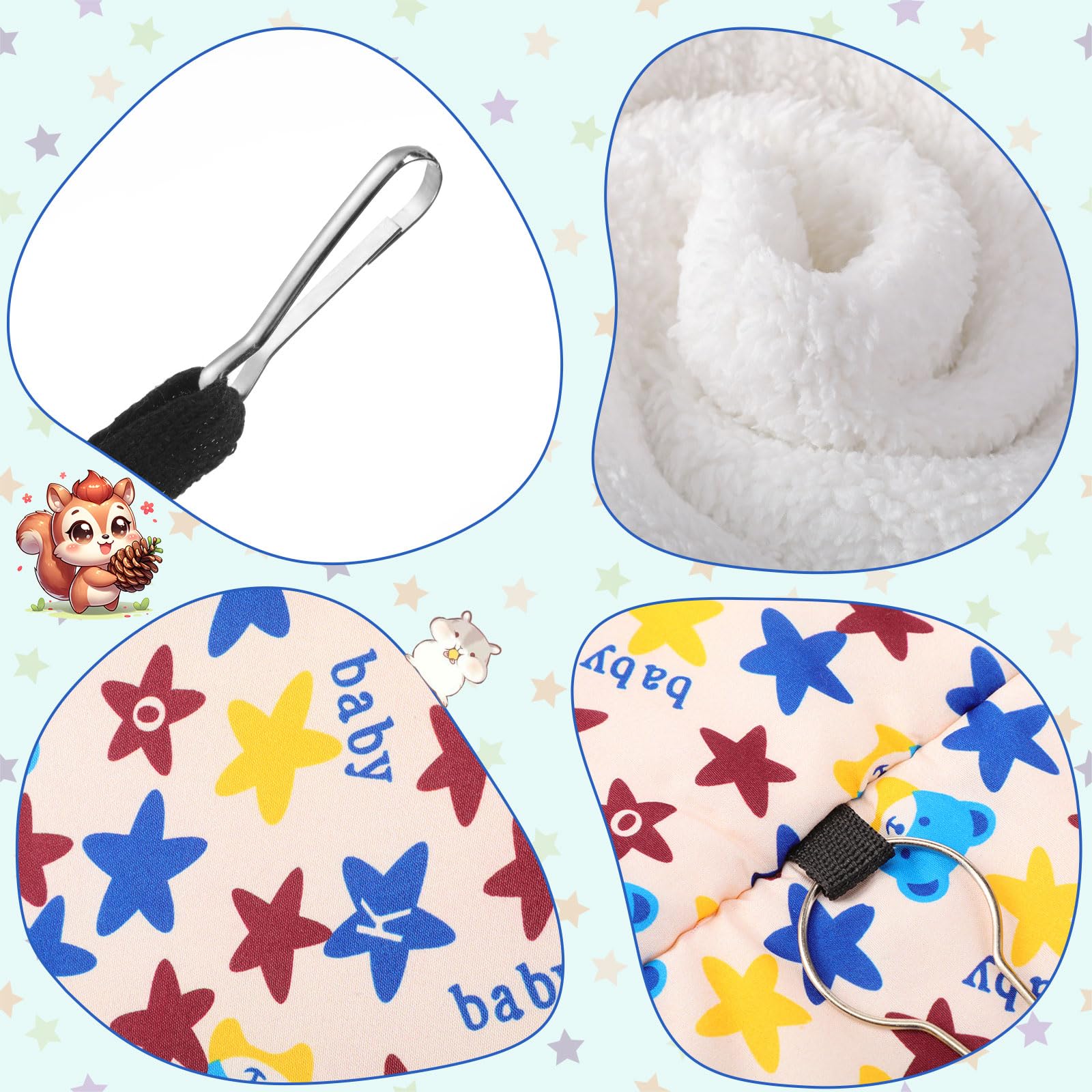 Abbylike Amaca da appendere per topi e porcellini d'India, accessori per gabbie per furetti, piccoli animali domestici, tunnel da appendere, amaca, criceti, accessori giocattolo per furetti, criceti,