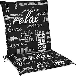 Beautissu Cuscino per sedie da Giardino Relax 100x50x6cm - Extra Comfort - Colori Resistente ai Raggi UV