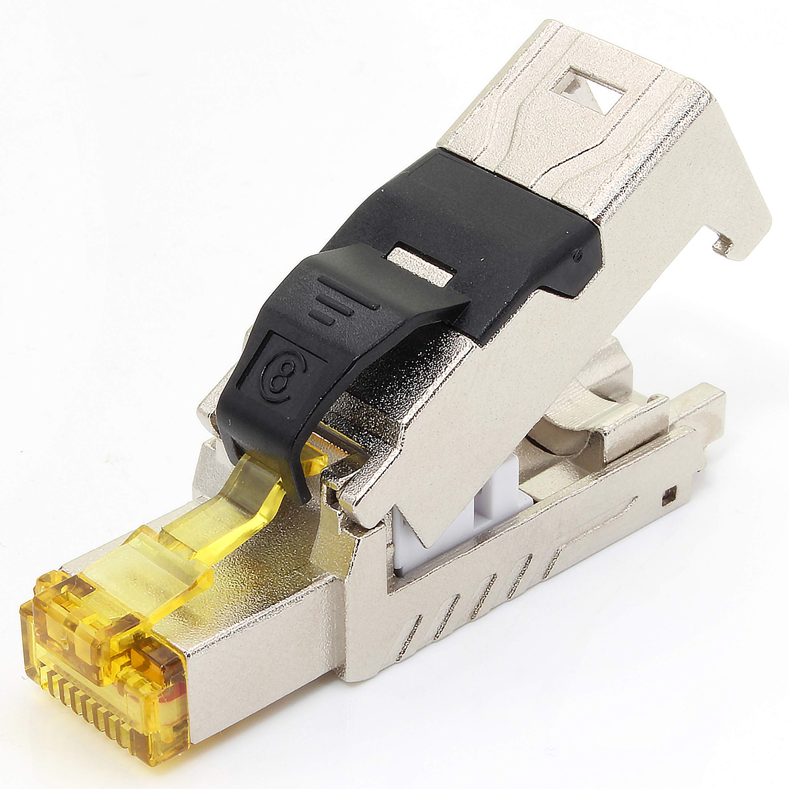 RJ45 Connettore Cat 8 Senza Attrezzi Connettori Spina A Crimpare Schermato 40Gbit/s LAN Per Cavo