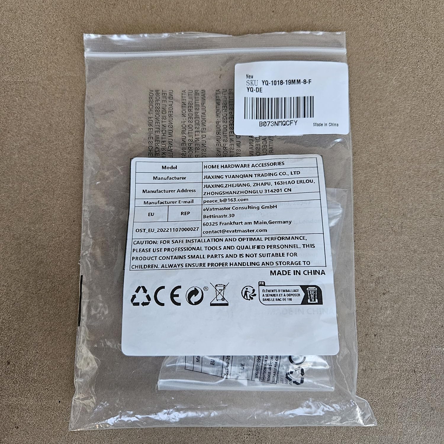 YUANQIAN Piccola rotella in nylon con cuscinetto per cassetti, mobili in lamiera di ferro e armadietti di posizionament0 (19mm*8pcs)