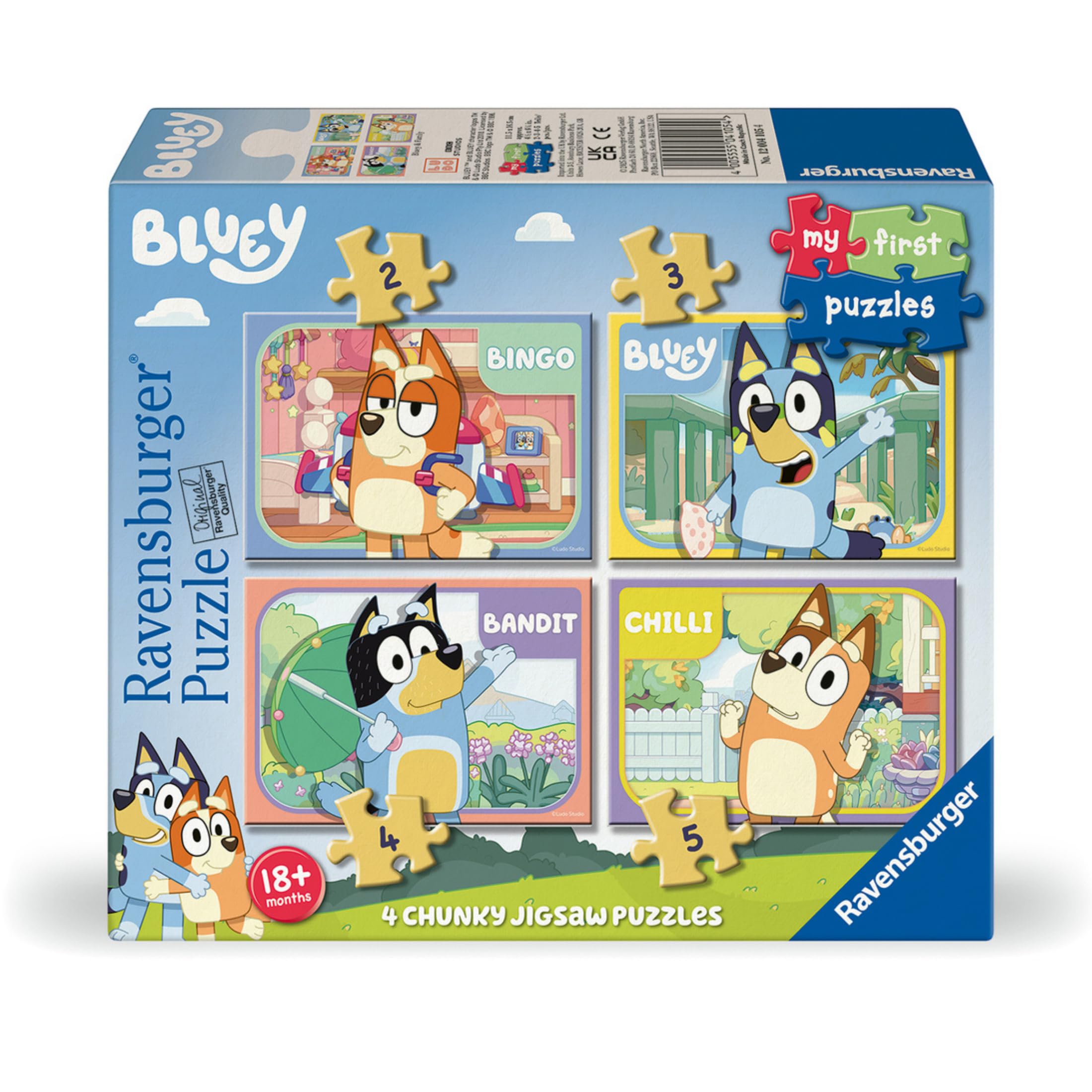Educa - Ensemble de Deux Puzzles avec 48 pièces des Personnages bluey | Présenté dans Une Magnifique Valise pour Les Garder. Nous recommandons à partir de 5 Ans (19831
