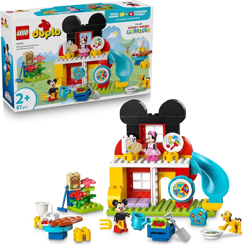 LEGO DUPLO Disney La Casa di Topolino con Minnie e Pluto Giocattolo - Gioco Didattico per…