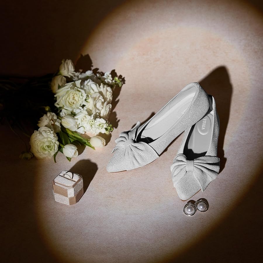 VIVAIA☆AZURAネイビーラメフラットシューズ23 36.5 VIVAIA☆AZURA