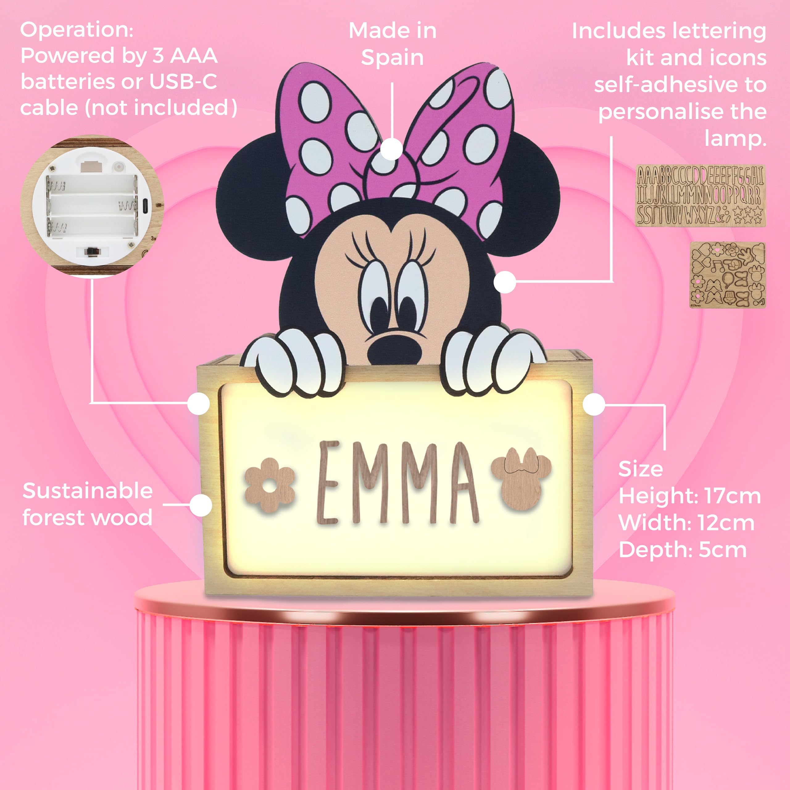 Lecca Lecca Con Base A Tema Personalizzata Minnie Baby - Smart Print - Foto 13