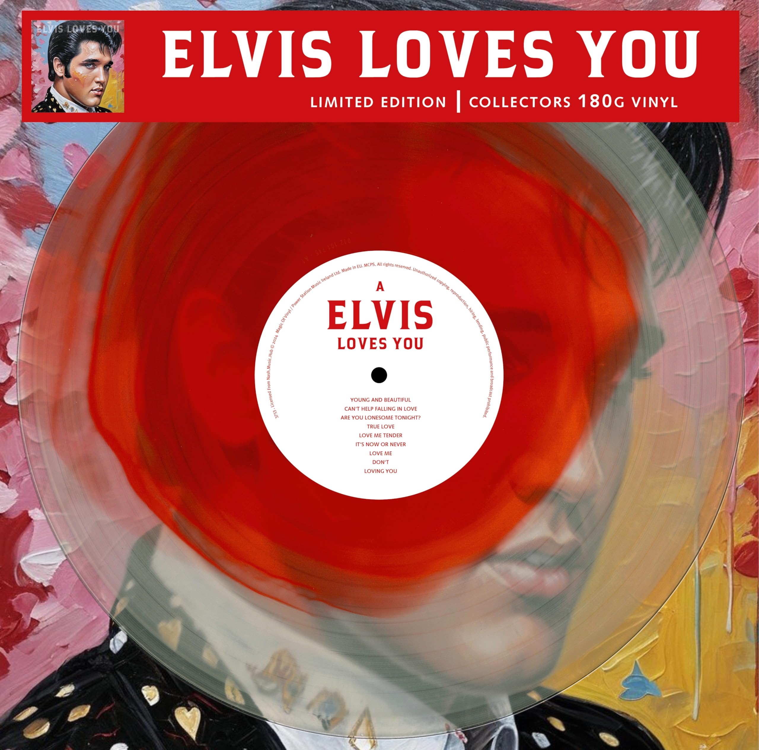 Elvis Presley Elvis Loves You (colour In Colour Vinyl) LP New 4260494437539