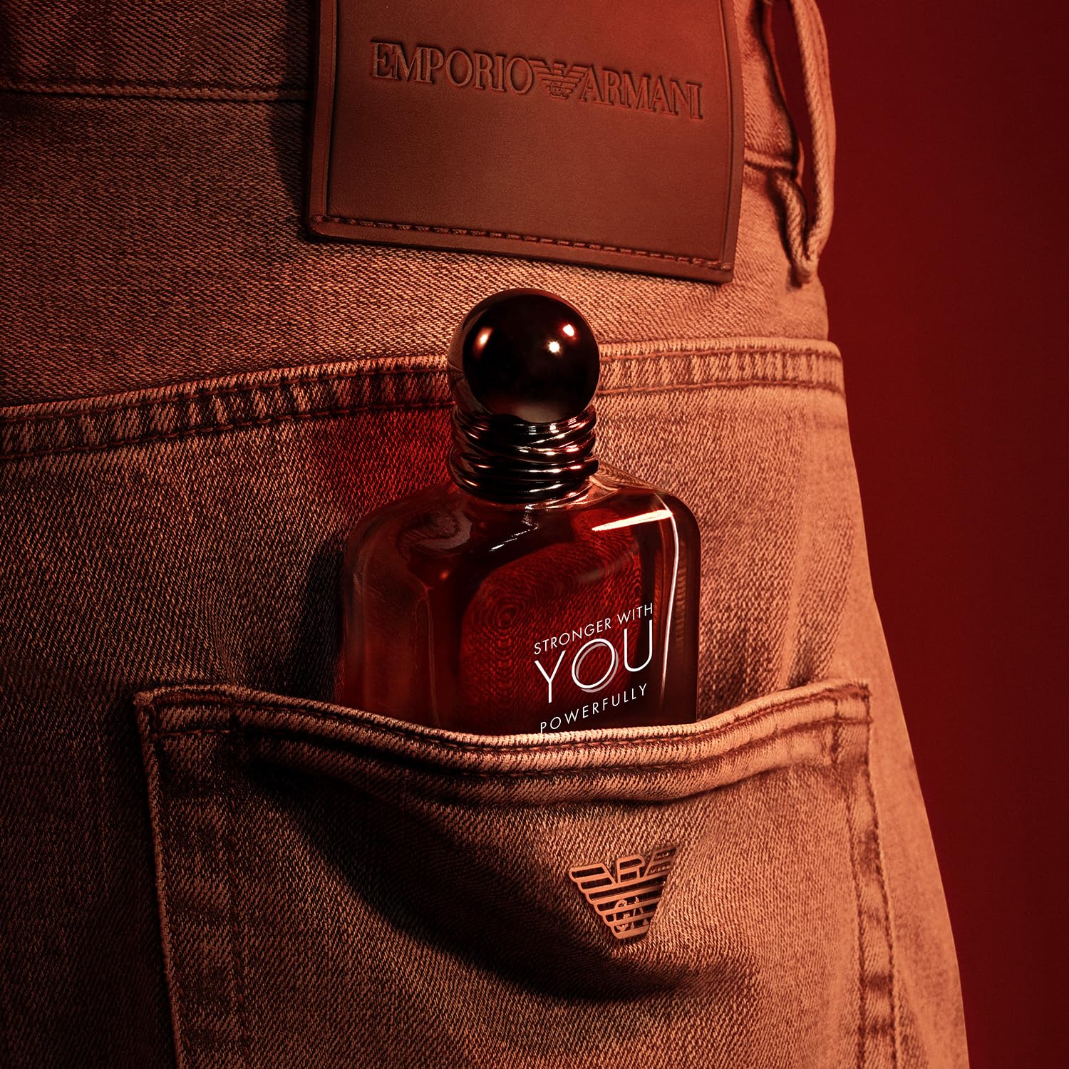 Armani Beauty Stronger With You Powerfully Herrenduft, warmer, würziger Duft für Herren, mit Kastanie, Süßkirsche und Lavendel, 50 ml