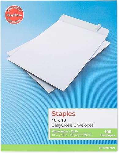 Miniatura 2 de Staples 379476 Easyclose - Sobres para catálogo (10 pulgadas de largo x 13 pulgadas de alto), color blanco 100Bx