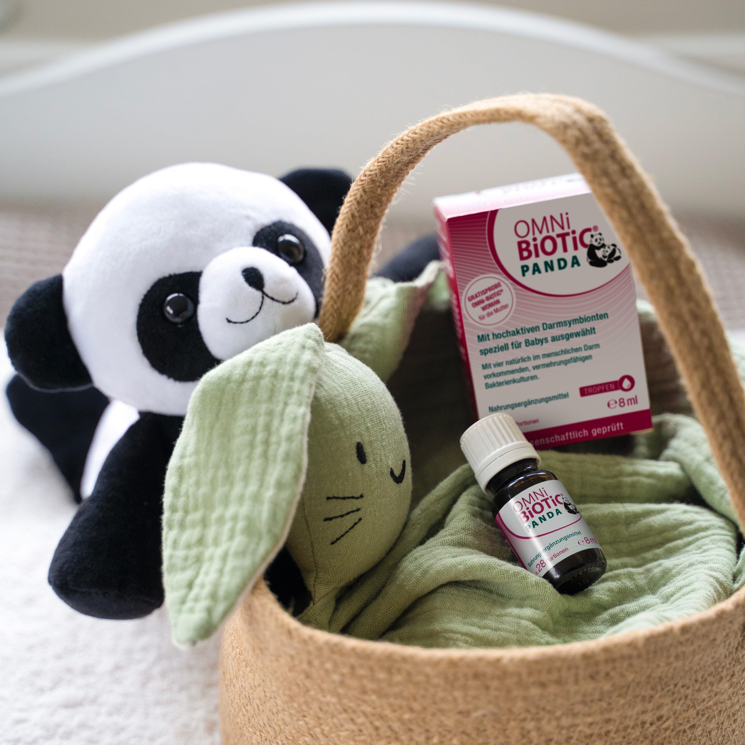 OMNi BiOTiC PANDA Tropfen | Speziell für Babys entwickelt | Besonders leichte Anwendung | Wissenschaftlich fundiert, in Studien geprüft | Vegan | 28 Portionen | 8ml