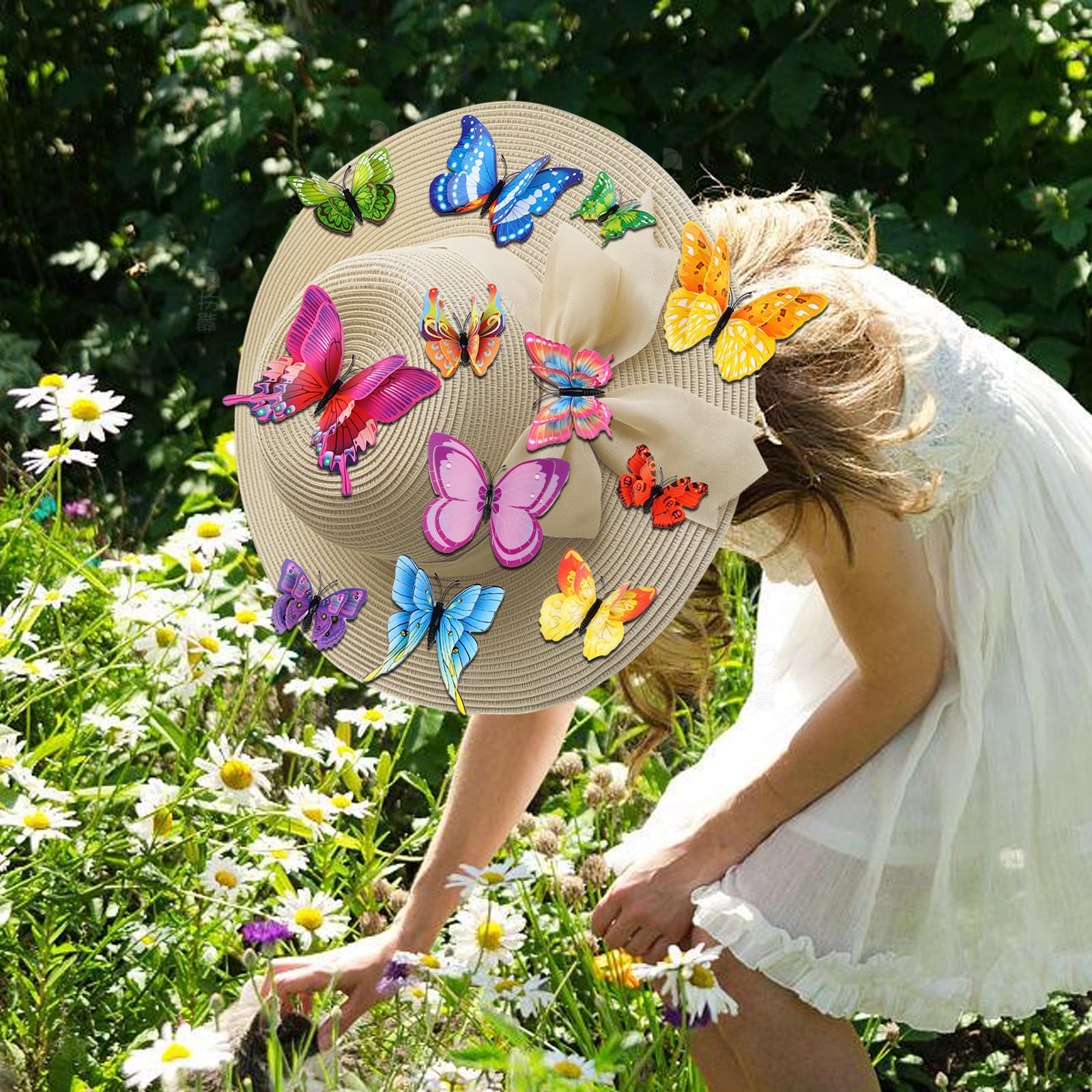 20 stuks vlinderdecoratie met veiligheidsspelden, vlinder, broche 20 stuks vlinderdecoratie met veiligheidsspelden, vlinder, broche