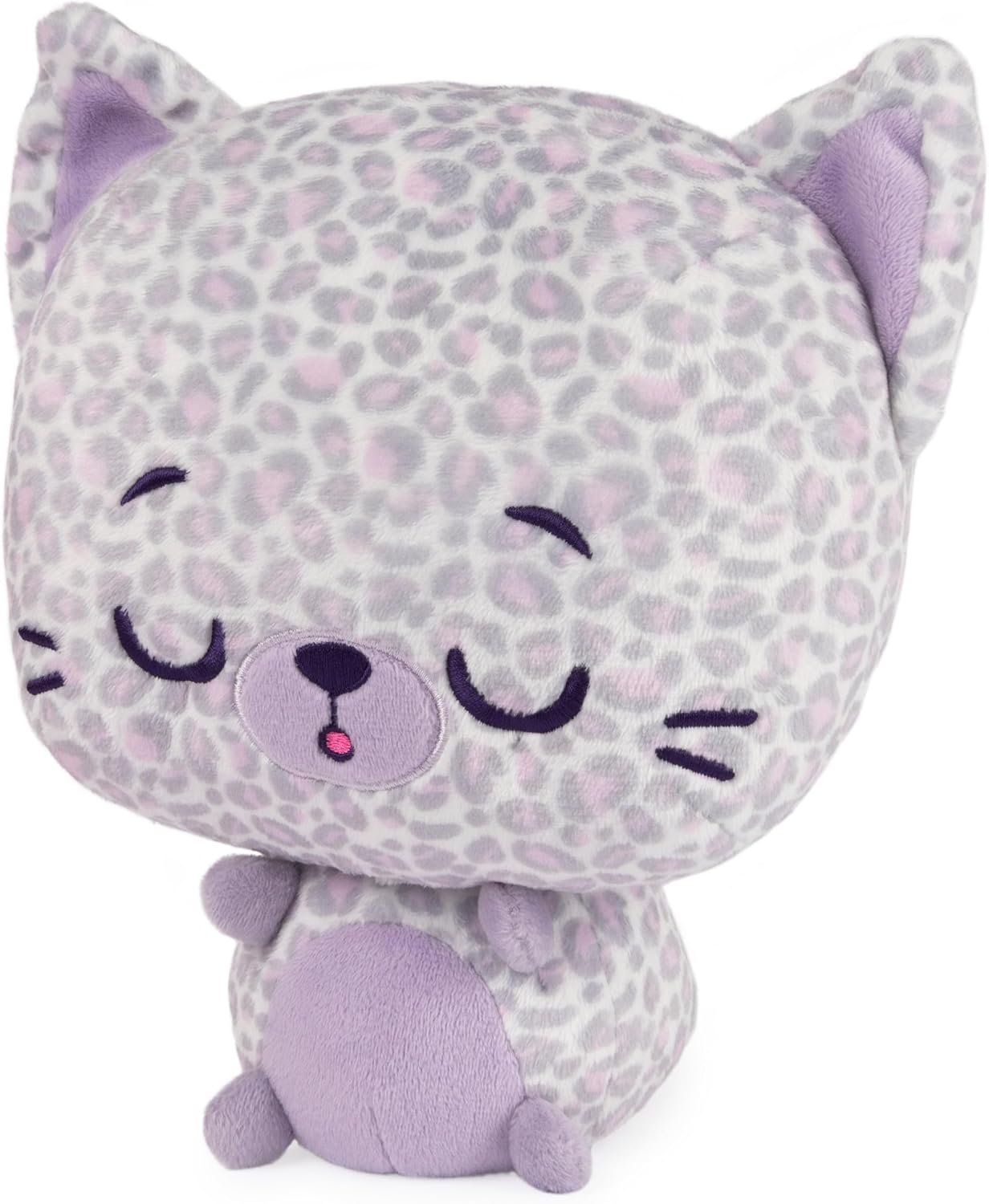 GUND Drops, Gina Spots, Expressive Premium Stuffed Animal Soft Plush Pet, Purple Leopard, 9”