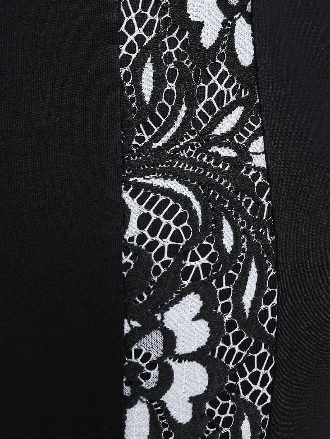 ROSE GAL Womens Plus Size Lace Insert Flare Pants High Waisted Stretchy Long Pants - Image 5