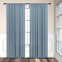 Vista 312 de Orange Linen Curtains 72 Inch Length for Living Room 2 Panels Set Back Tab Loop Pocket Semi Sheer Copper Brown Burnt Orange Curtains for Bedroom