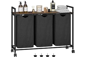 Multipurpose Bathroom Storage and Laundry Hamper Solution