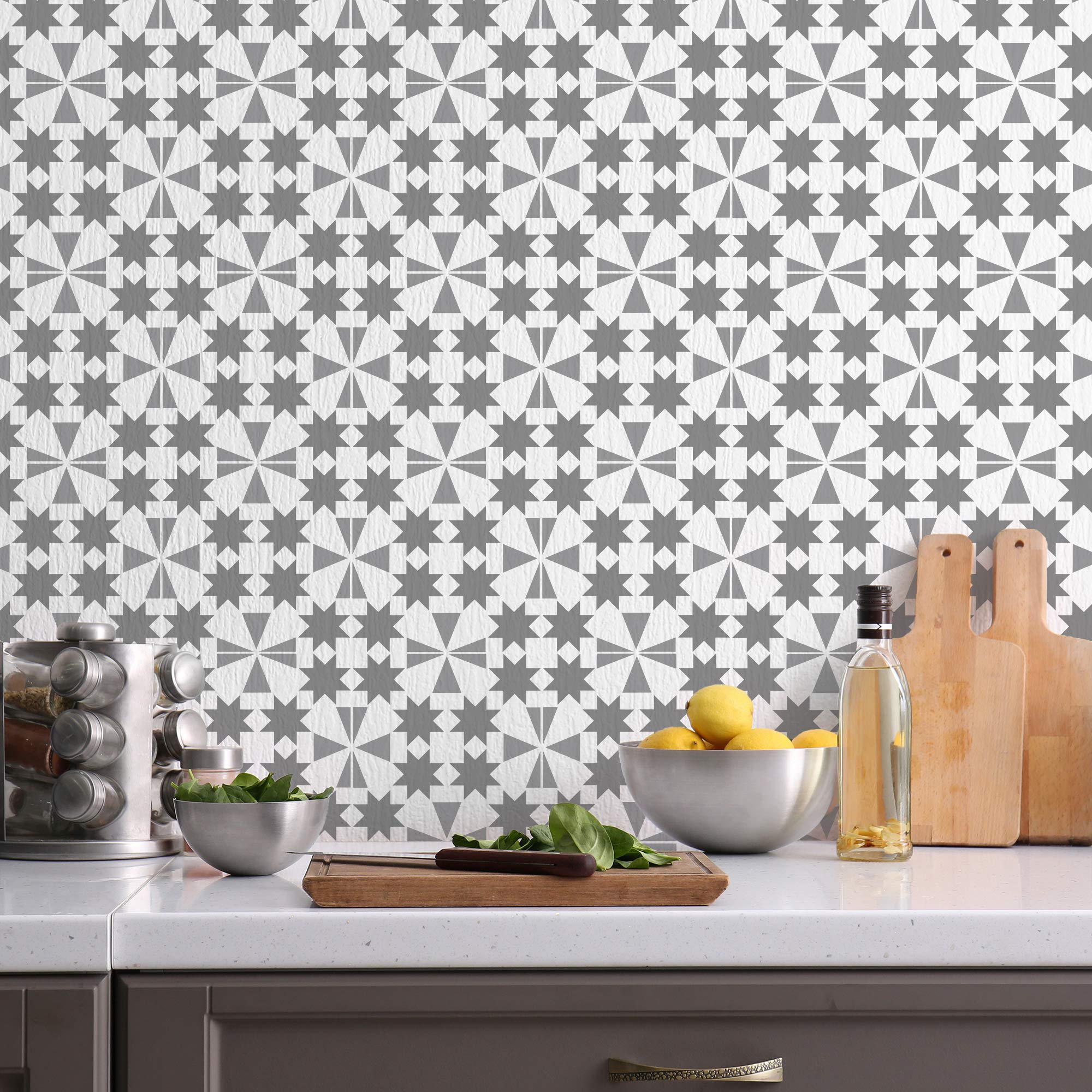 Plástico Reutilizable Manualidades Plantilla Azulejo Morisco Nakleo - 20x20  Cm, Plástico Reutilizable, Diseño Floral Español, Para Pintar Paredes Y  Suelos Plantilla Azulejos Nakleo 20x20cm Morisco, image size:2000x2000