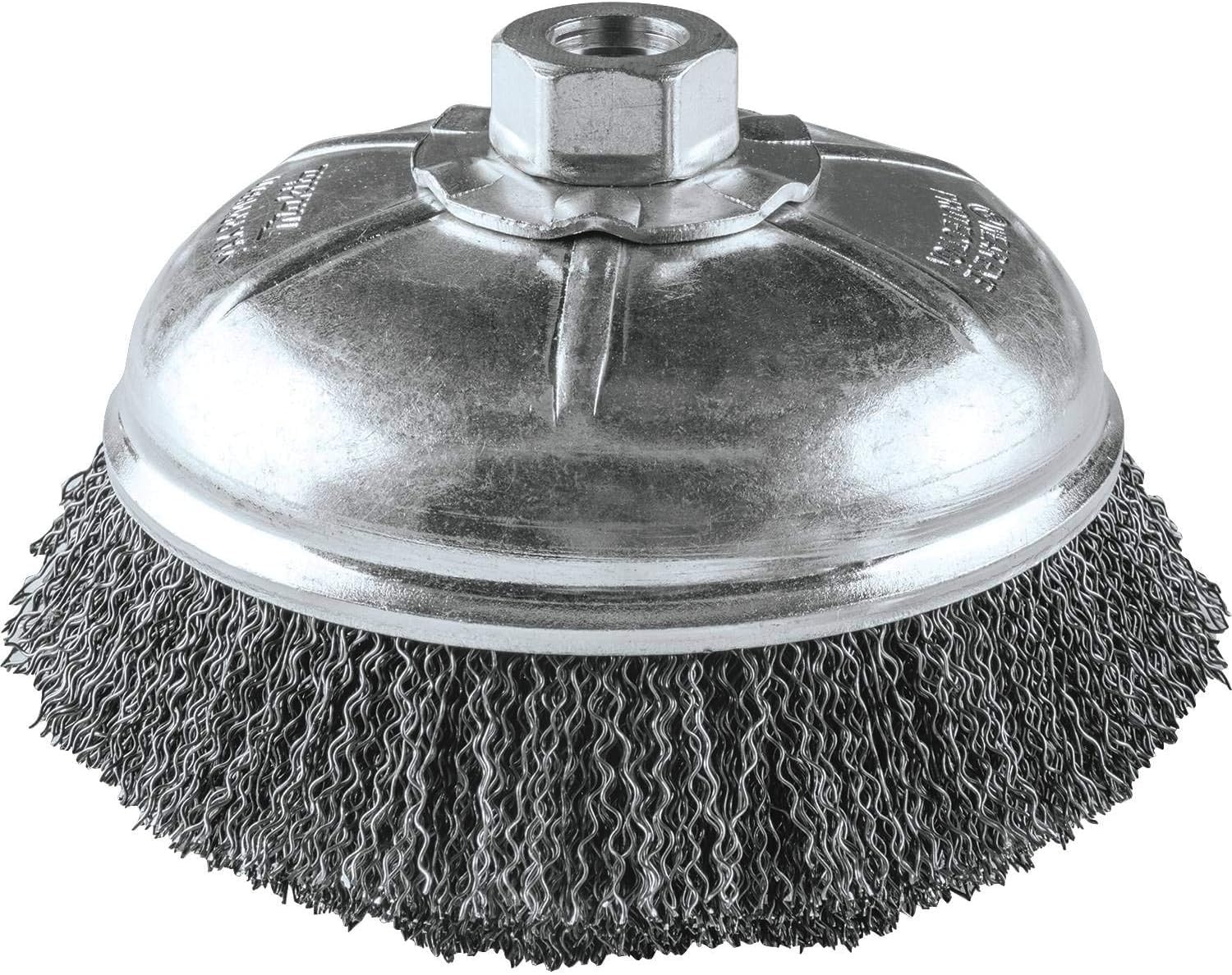 Makita A-98413 6" spazzola a tazza di filo crimpato, 5/8"-11