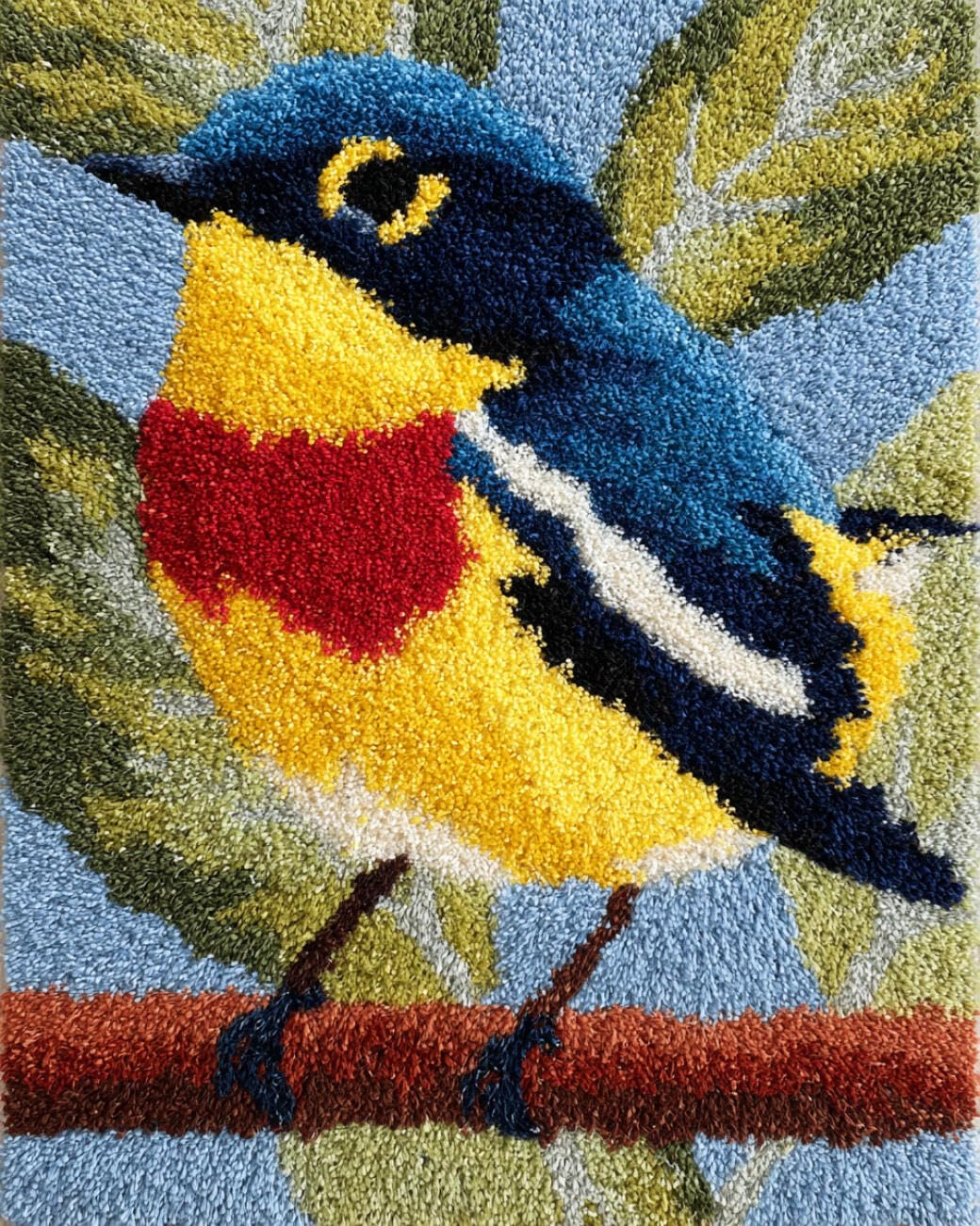 AMBATTERY Latch Hook Rug Kit Cartoon Bird 85x115cm