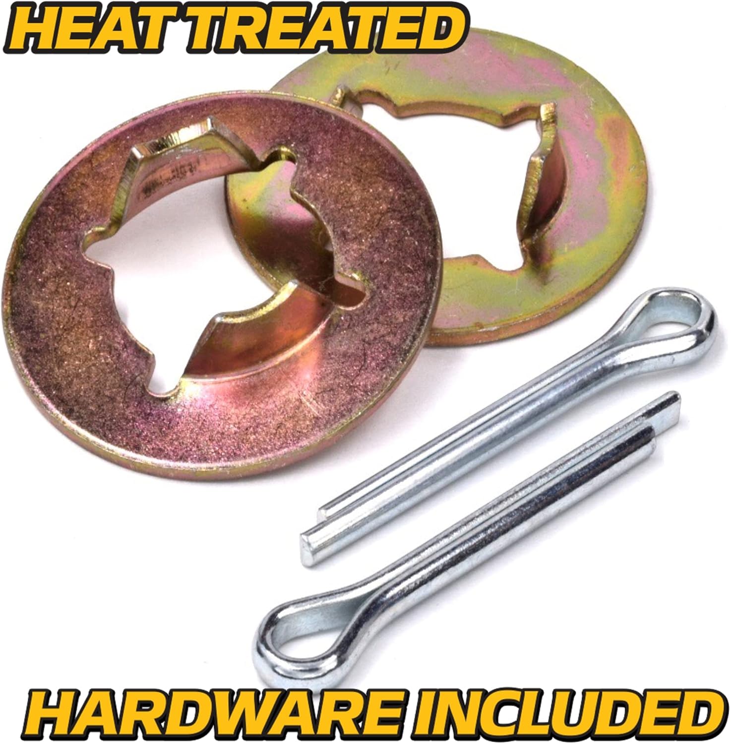 HD Switch - 2 Kits - Front Wheel Flange Bushing Bearing Rebuild fits Troy-Bilt TB1942 TB2246 TB2350 TB2454 TB42 & LT FAB46 (2015-2017) w/Deluxe Domed Hub Caps Lawn & Garden Tractor Mowers