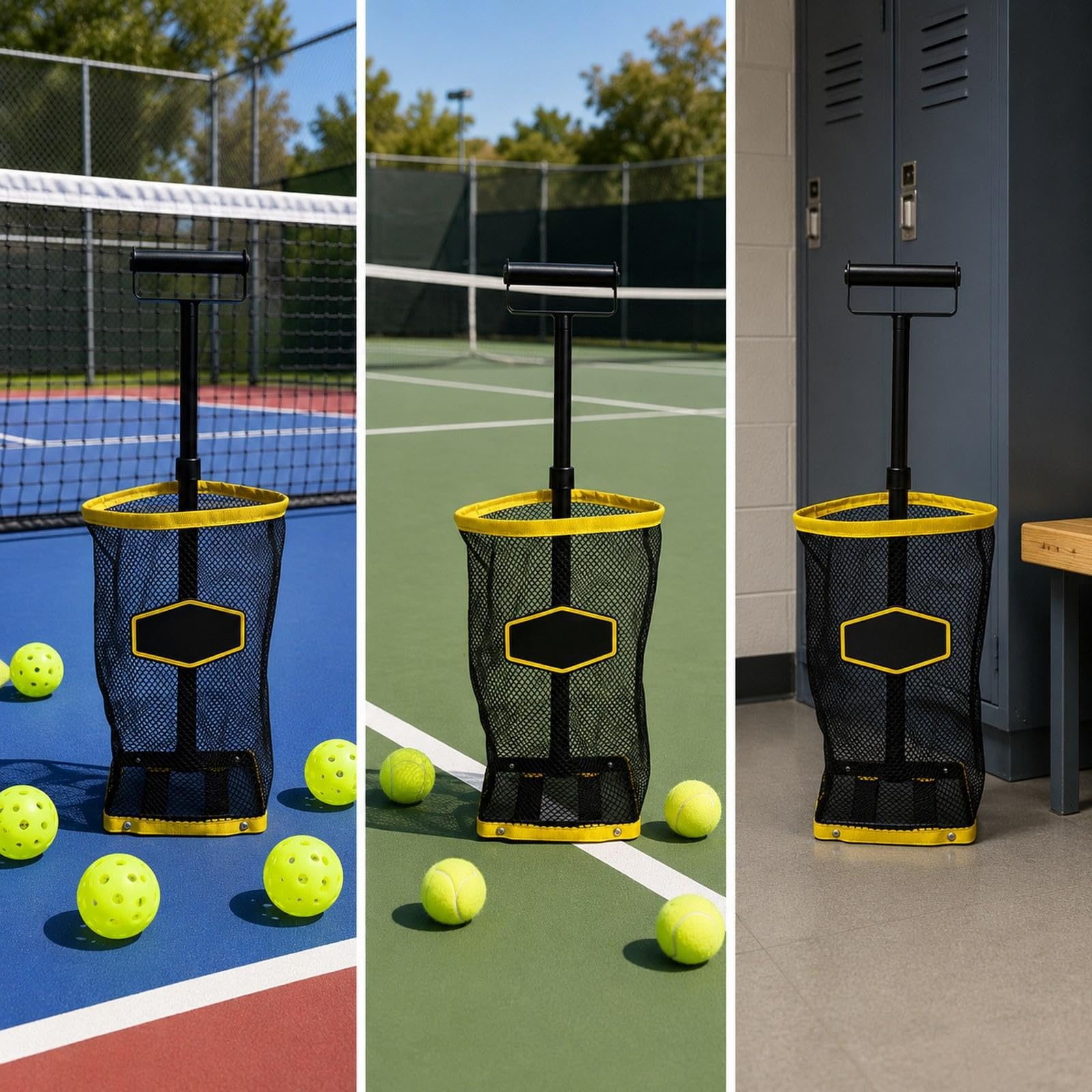 Raccoglitore di Palline da Pickleball, Dispositivo per Afferrare Le Palline da Pickleball per Sport Indoor E Outdoor.