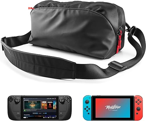 heclynis Funda de transporte para cubierta de vapor, bolsa de transporte ligera para uso diario para viajes, bolsa de hombro acolchada para Nintendo