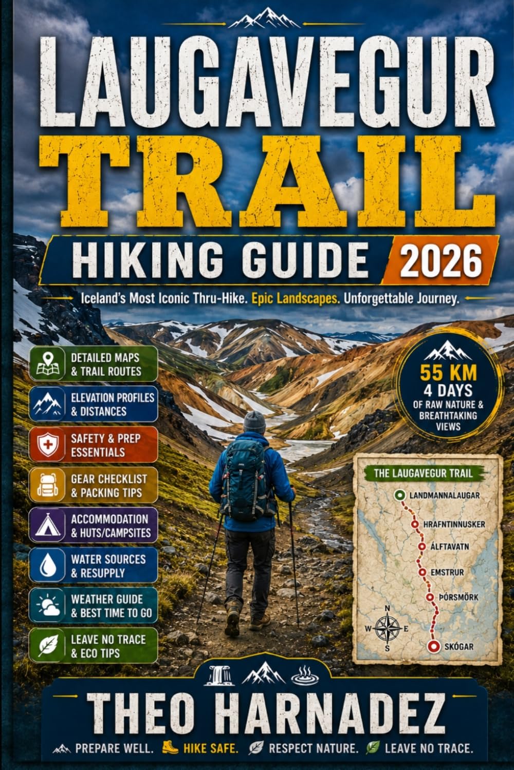 LAUGAVEGUR TRAIL HIKING GUIDE (UNTAMED ROUTES SERIES)
