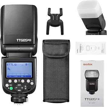 Godox TT685II-S TTL HSS 1/8000s GN60 2.4G Wireless Master Slave Off Flash Speedlite Speedlight Compatible for Sony Cameras with Diffuser