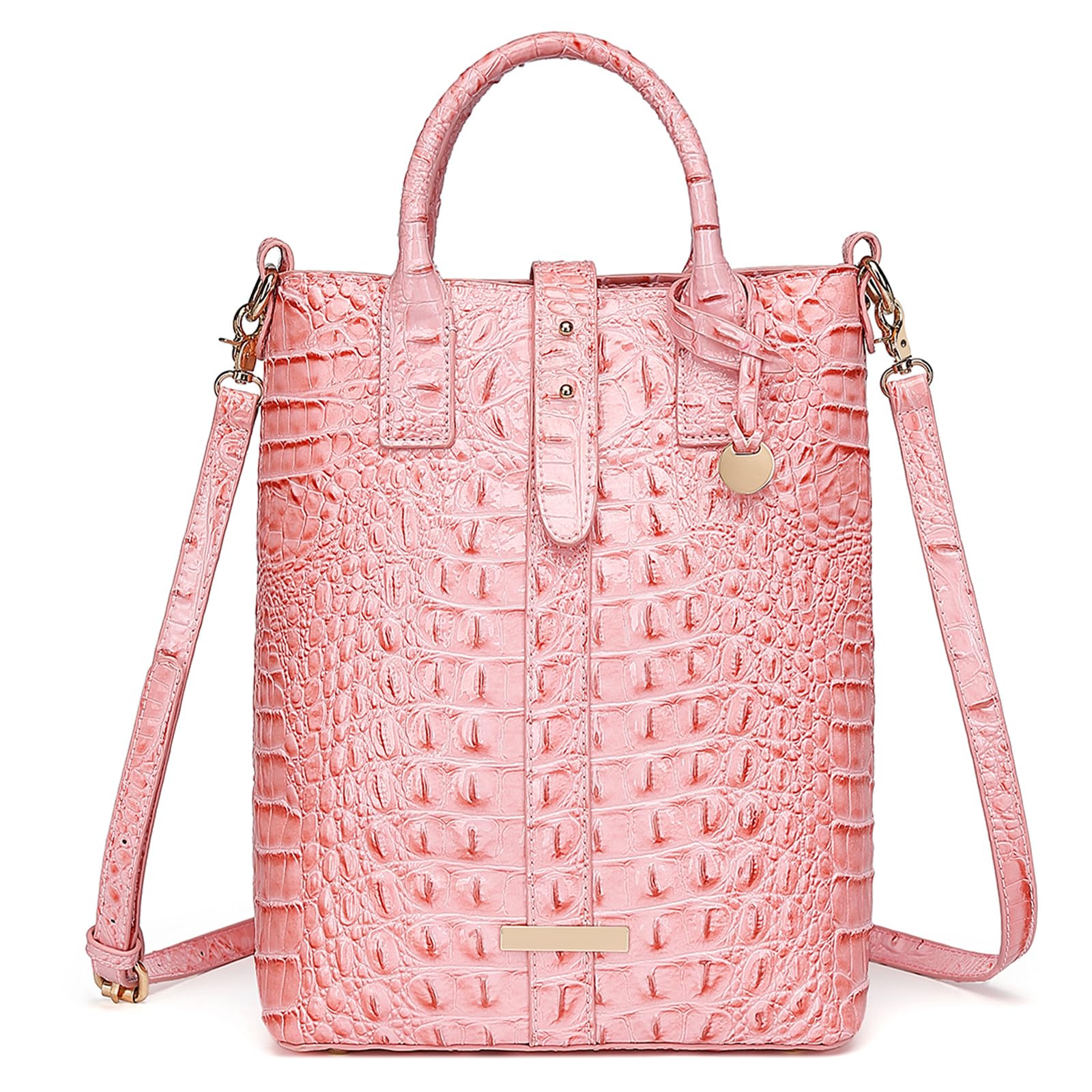Elegant Women Crocodile Tote Bag Trendy Office Work Purse Classic Leather Handbag with Shoulder Strap