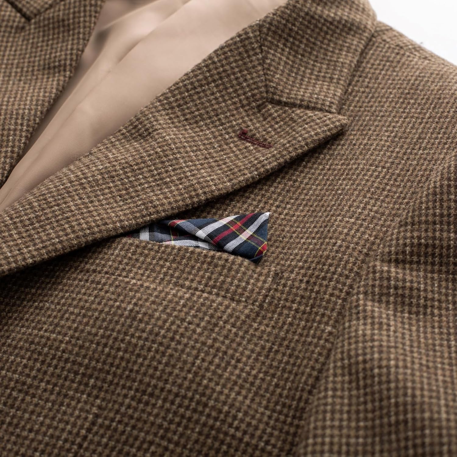 PJ PAUL JONES Men Tweed Blazer Wool Herringbone Sport Coat Jacket Vintage Blazers Suit Jackets - Image 6